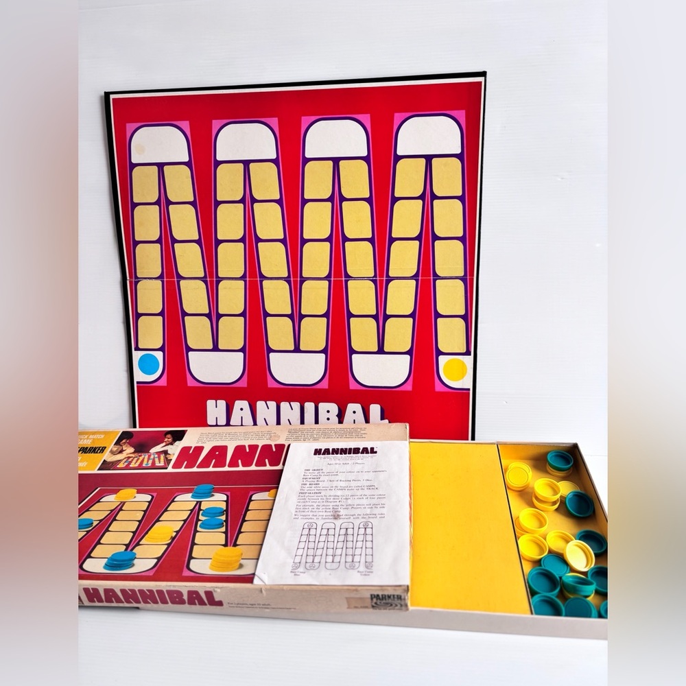 Vintage Hannibal Board Game Parker Brothers Complete